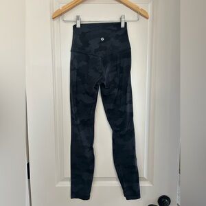 Lululemon Athletica Black Camouflage Leggings